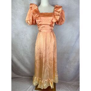Vintage 1980s Pink Prom Style Dress